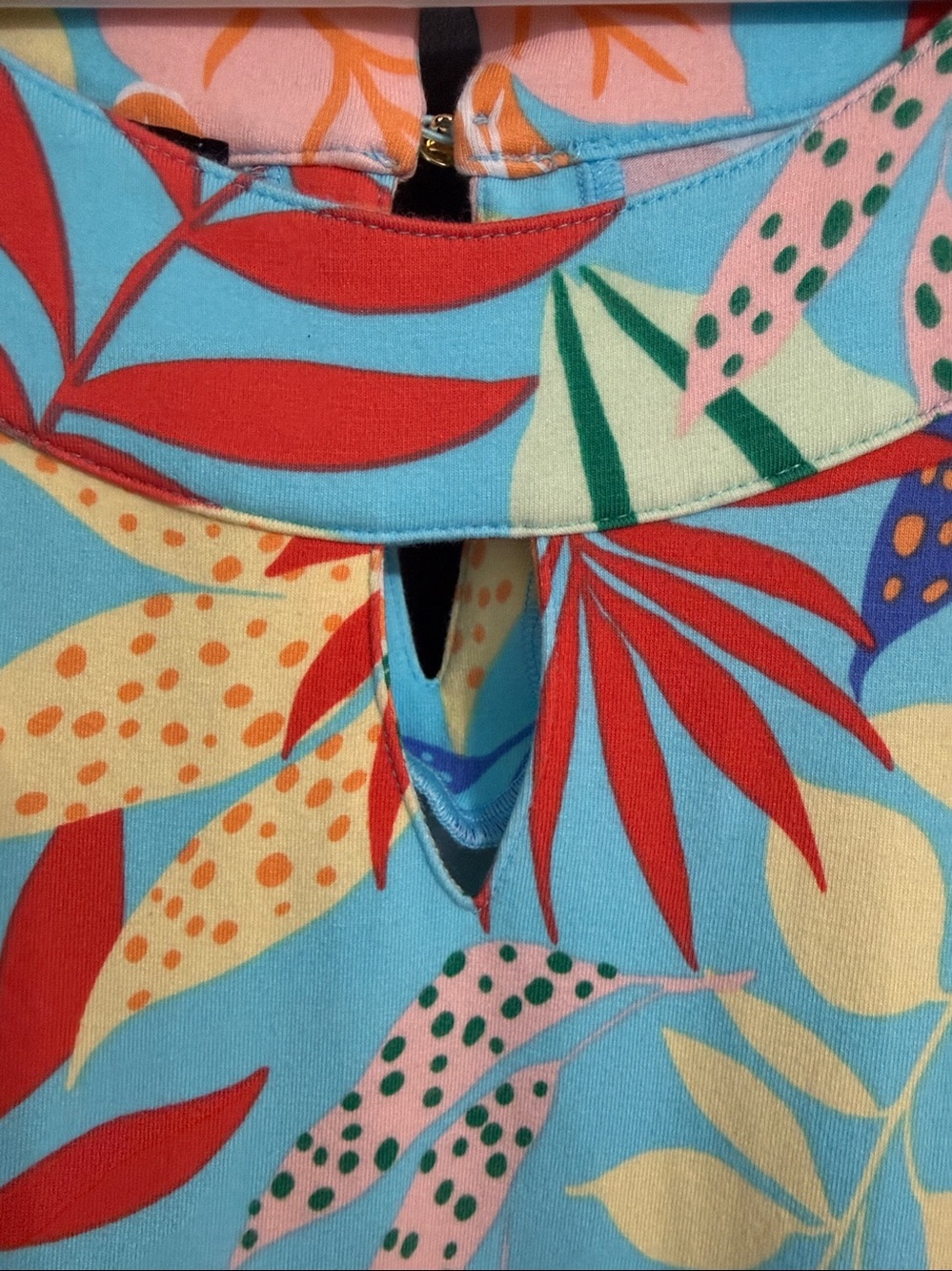 Talbots Gathered Leaves Jersey Maxi Dress Size: M - Picture 3 of 7
